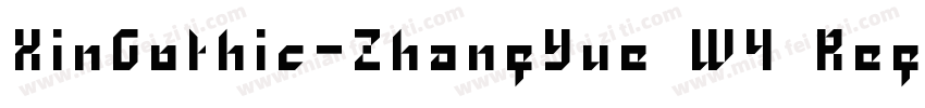 XinGothic-ZhangYue W4 Regular字体转换